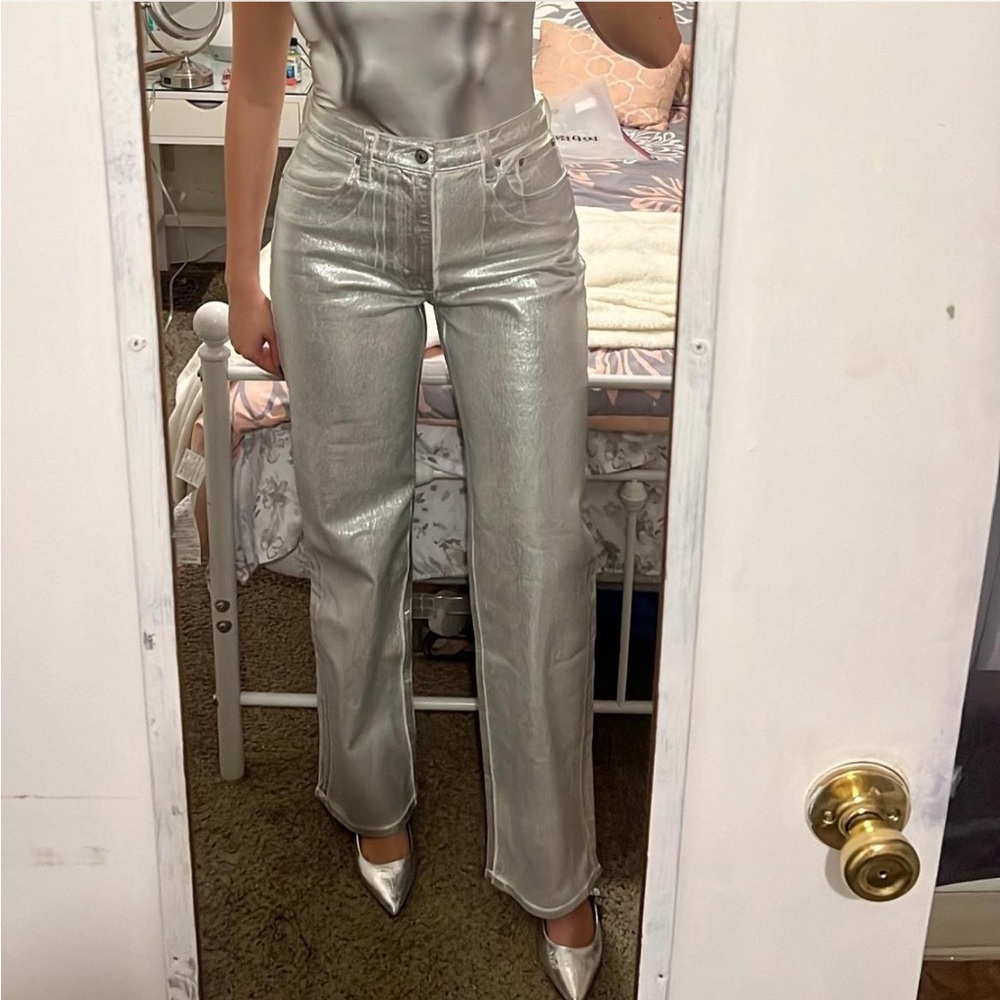 Abercrombie & Fitch Silver Straight Leg Jeans